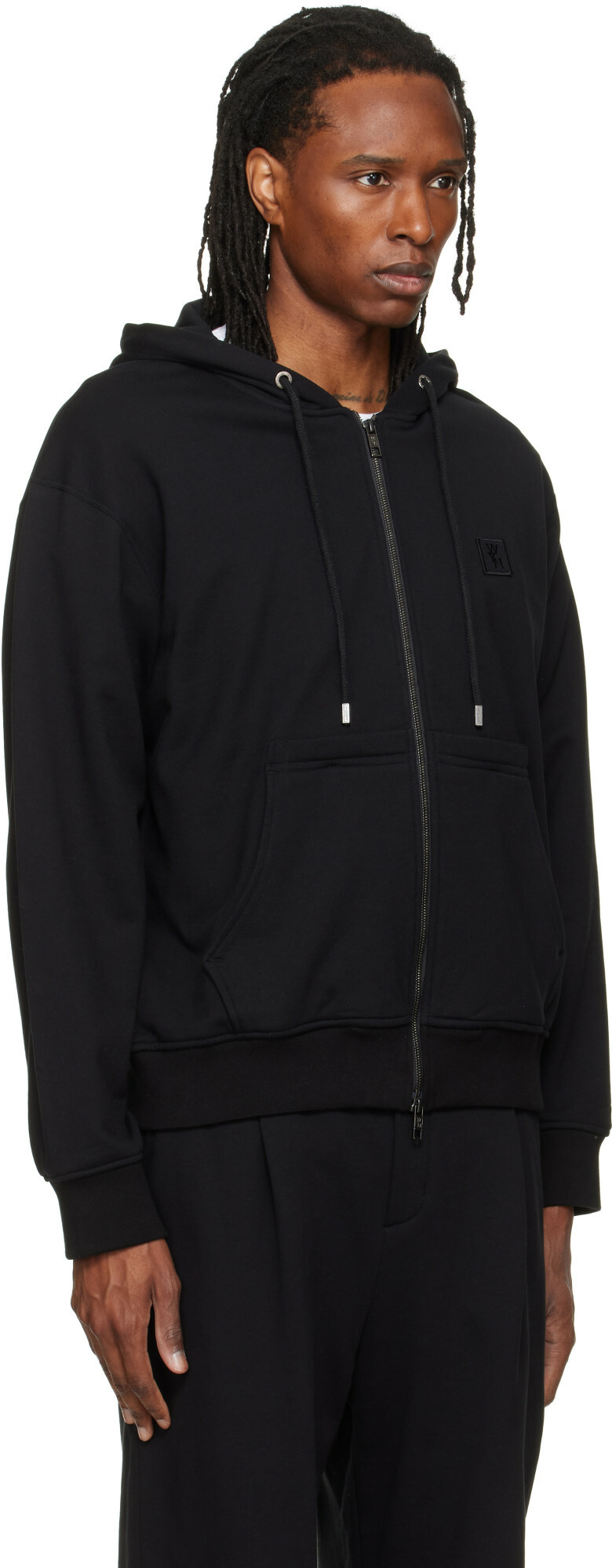 WOOYOUNGMI Black Zip Hoodie
