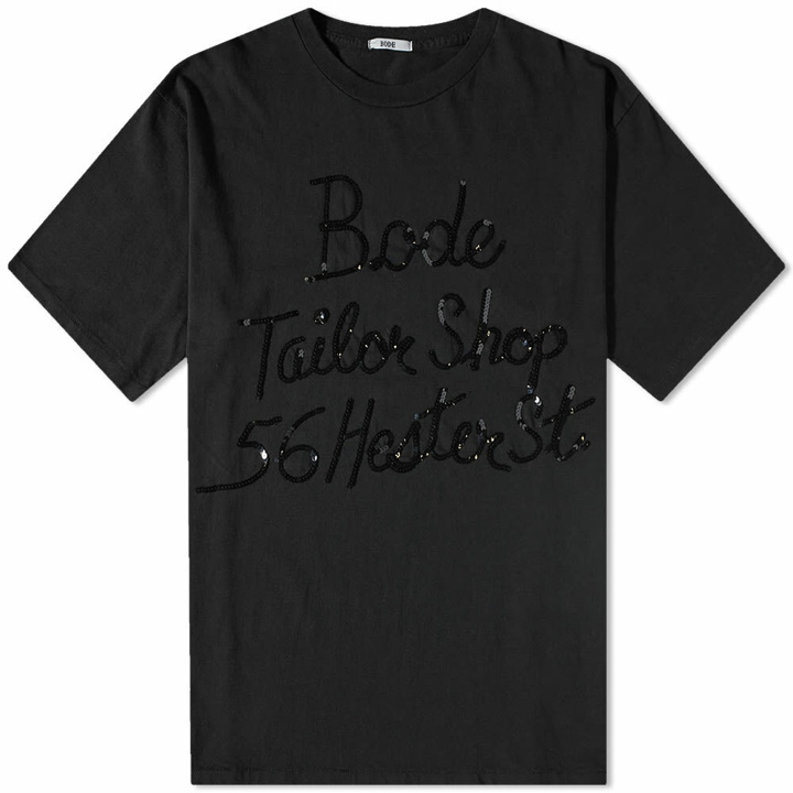 Photo: Bode Men's Tailor Shop T-Shirt in Black