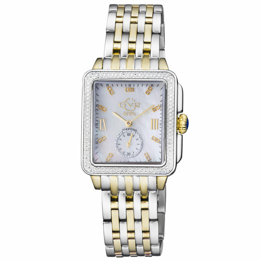 GV2 by Gevril Women\'s Watch 9255B Swiss Quartz Mother of Pearl Dial Two Tone GV2 by Gevril Women main image 4