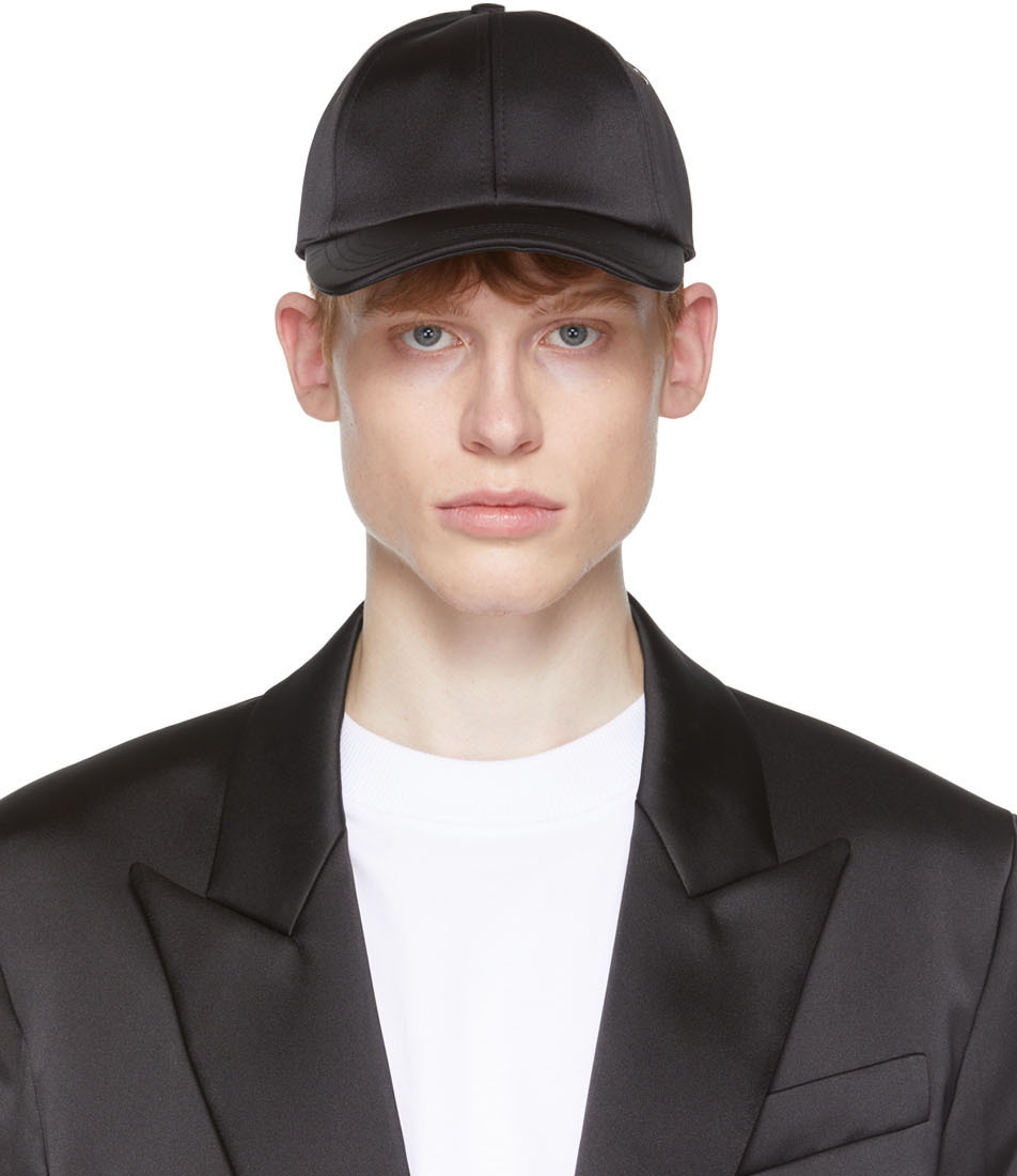 AMI Paris Black Jersey Cap AMI