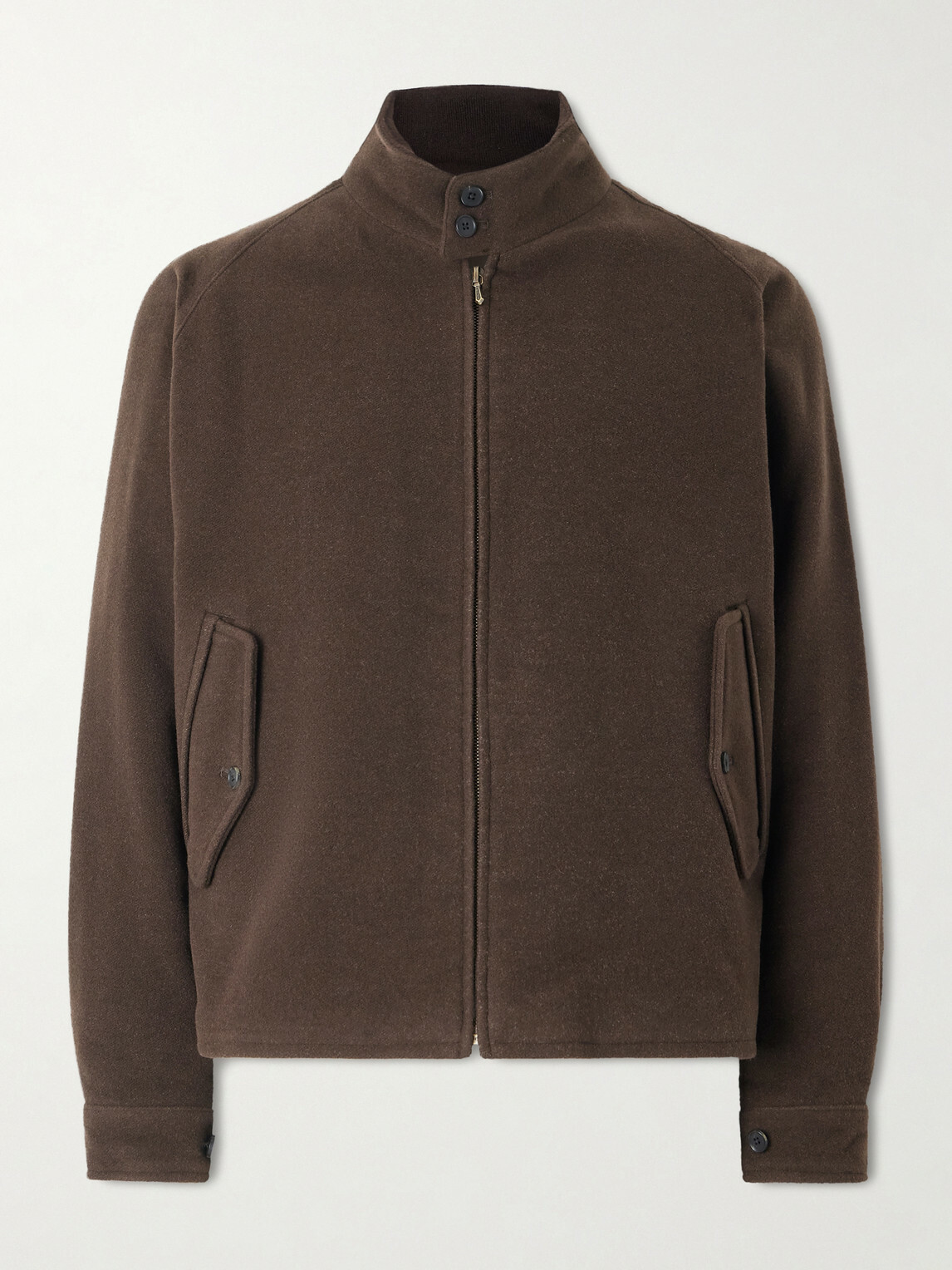 A.PRESSE - Wool, Silk and Cashmere-Blend Jacket - Brown