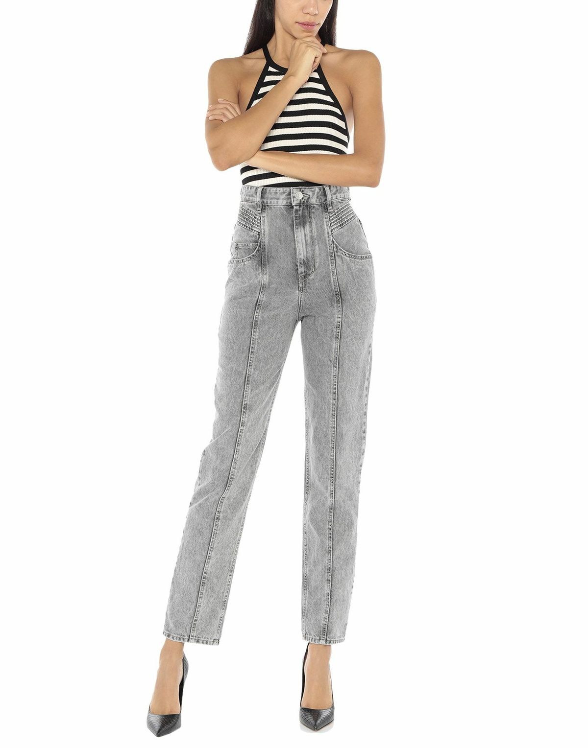 Marant Étoile Womens Jeans in Grey