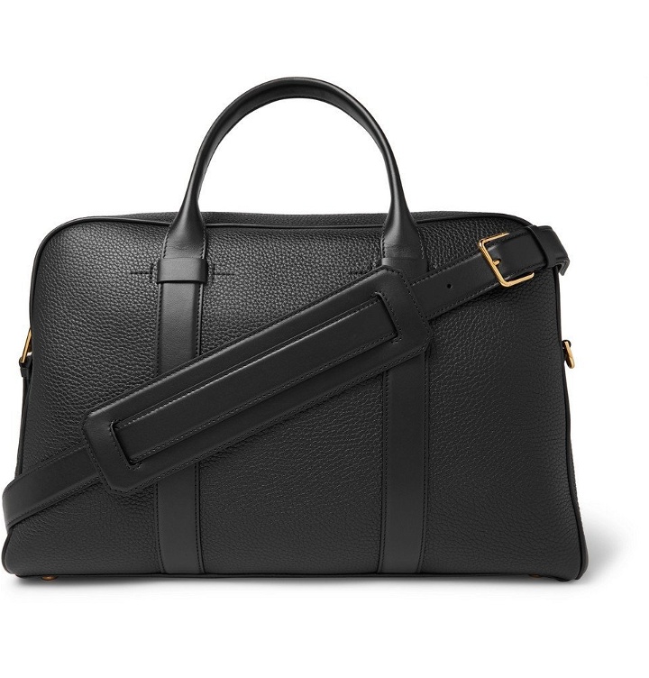 Photo: TOM FORD - Full-Grain Leather Briefcase - Men - Black