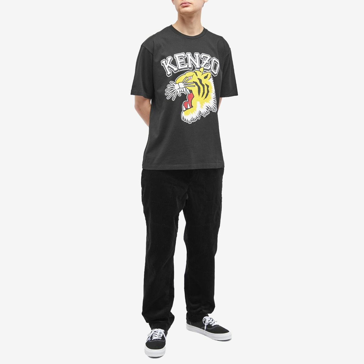 Kenzo Paris Men's Kenzo Varsity Tiger T-Shirt in Black Kenzo