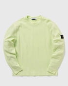 Stone Island Pullover Cotton Nylon Ribbed Fleece Green - Mens - Sweatshirts