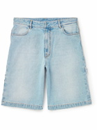 Givenchy - Wide-Leg Carpenter Denim Shorts - Blue