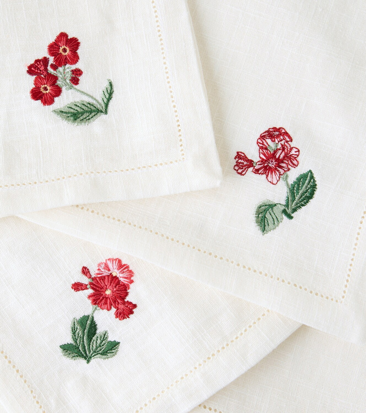 Cabana Floral Medley set of 6 linen napkins