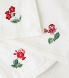Cabana Floral Medley set of 6 linen napkins