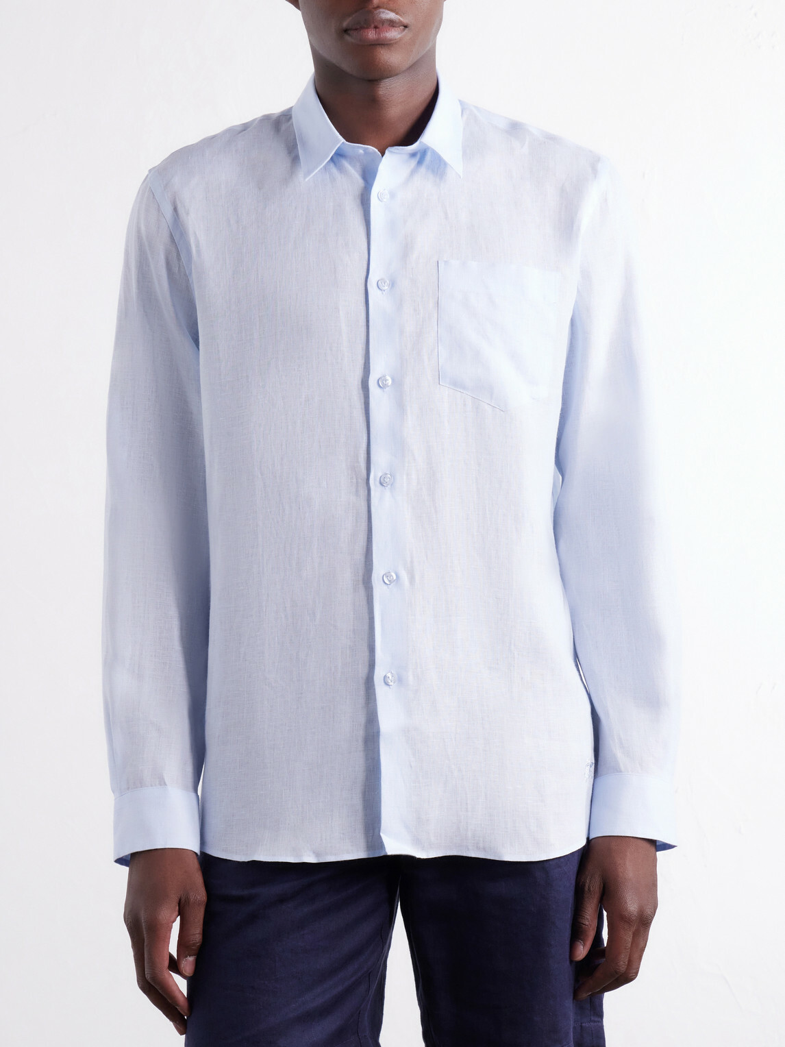 Vilebrequin - Caroubis Woven Linen Shirt - Blue
