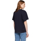 Stella McCartney Navy Happy Logo T-Shirt