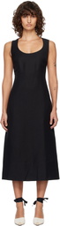 JACQUEMUS Black 'The Tablier' Midi Dress