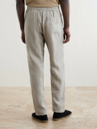 Sunspel - Slim-Fit Straight-Leg Linen Trousers - Neutrals