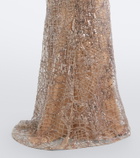Elie Saab Embellished silk-blend tulle gown