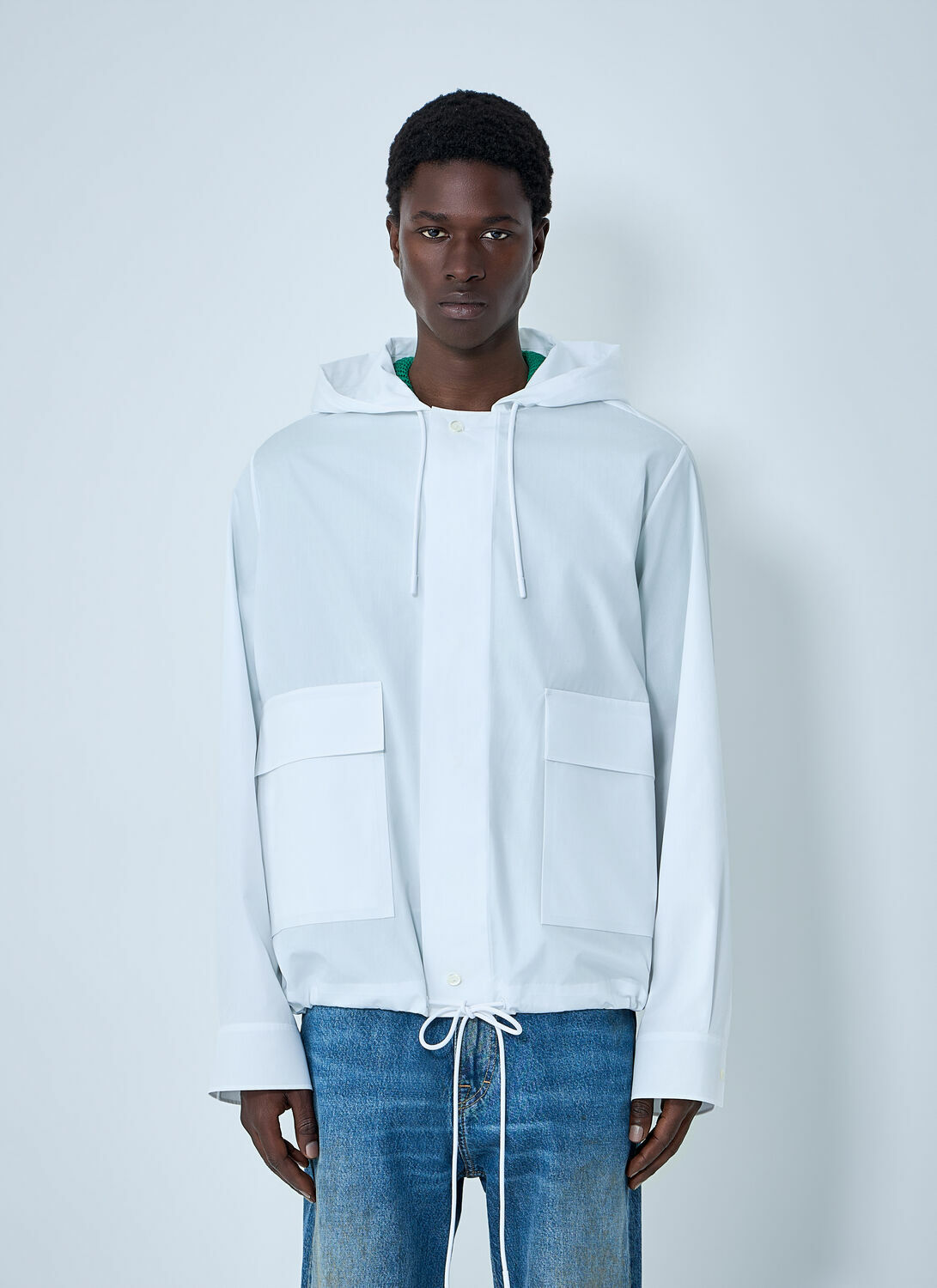 Lacoste Runway Hooded Poplin Jacket