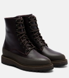 Le Monde Béryl Dolomite leather lace-up boots