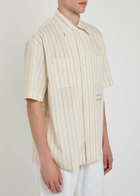 Calvin Klein Nathaniel Striped Woven Shirt Off White