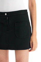 COURREGES 2-pocket twill mini skirt Black