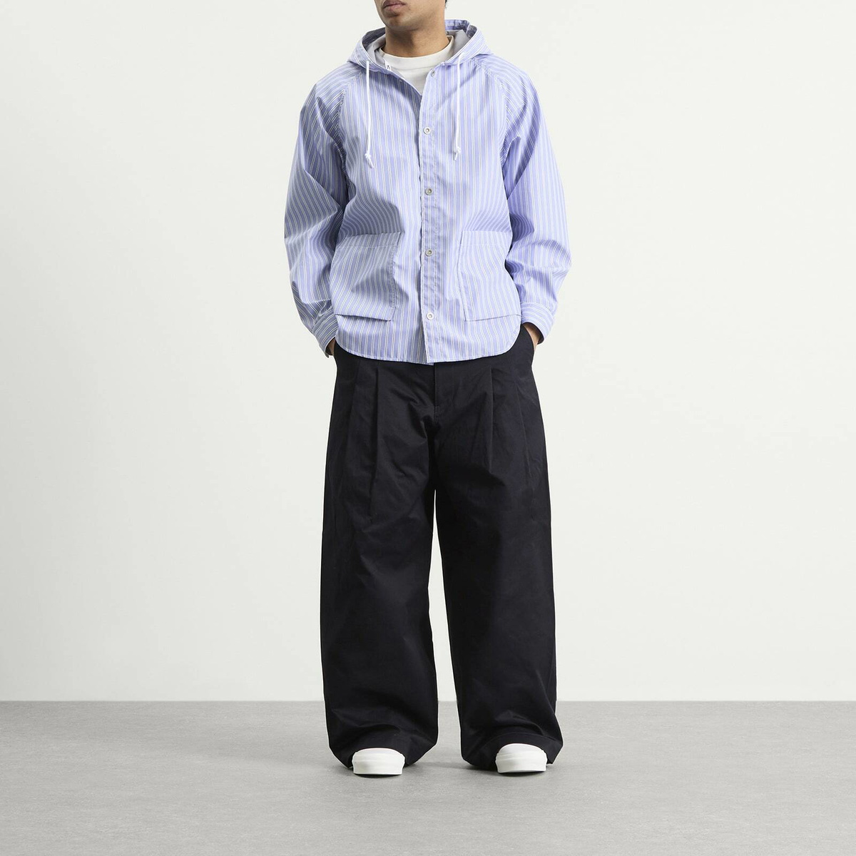 Comme des Garçons Homme Men's Cloth Chinos in Navy