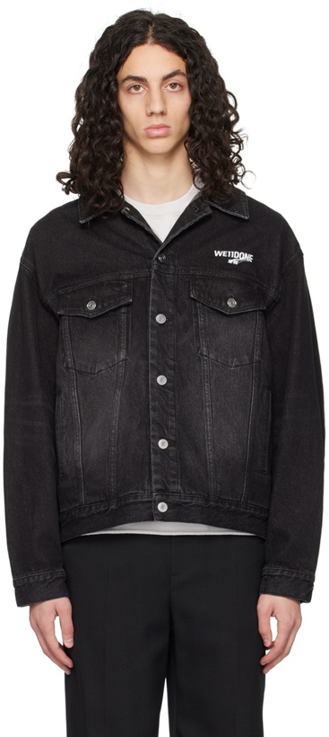 Photo: We11done Black Printed Denim Jacket