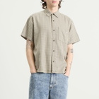 Polar Skate Co. Men's Mitchell Short Sleeve Shirt in Beige/Green