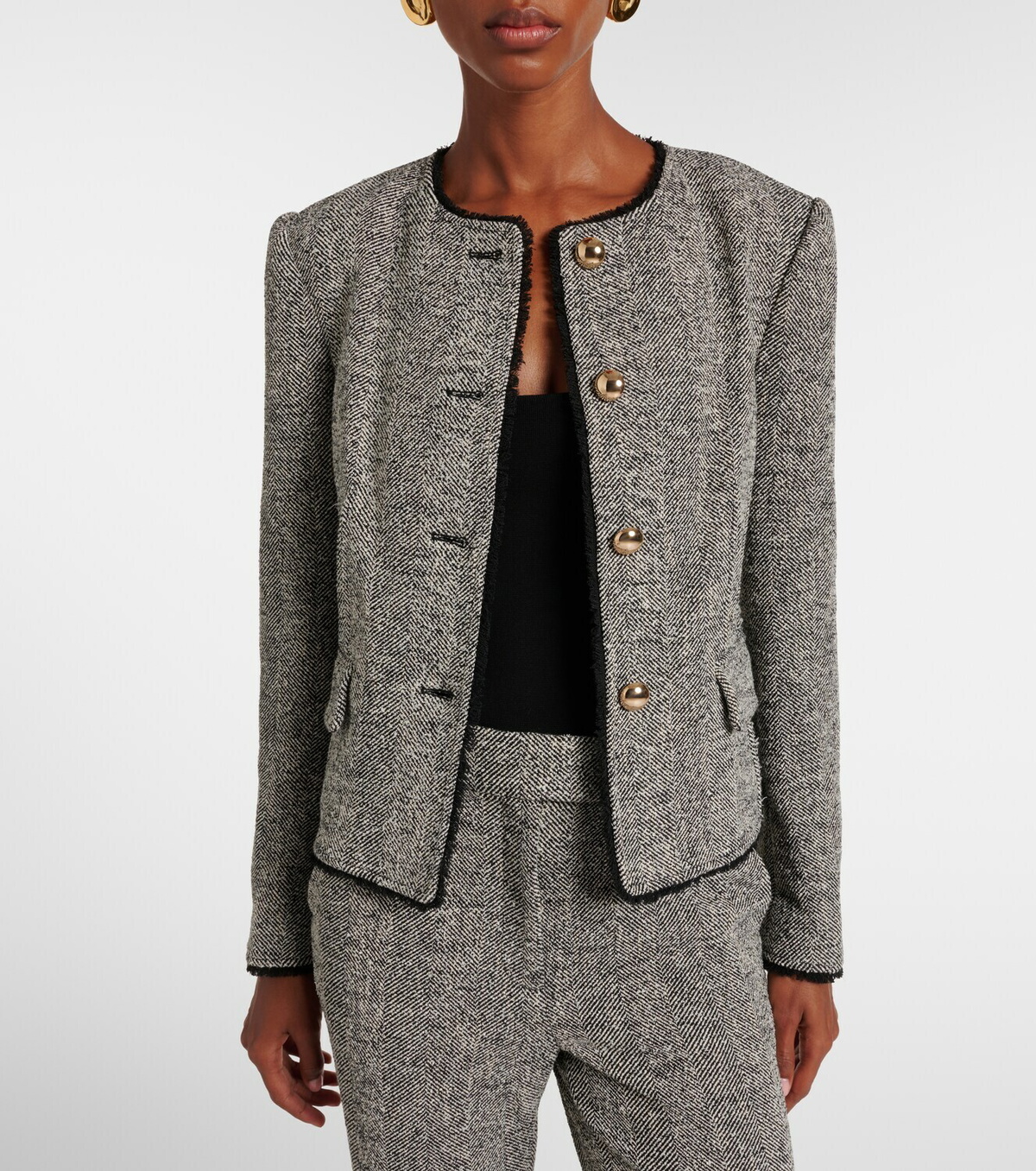 Simkhai Ivie herringbone jacket