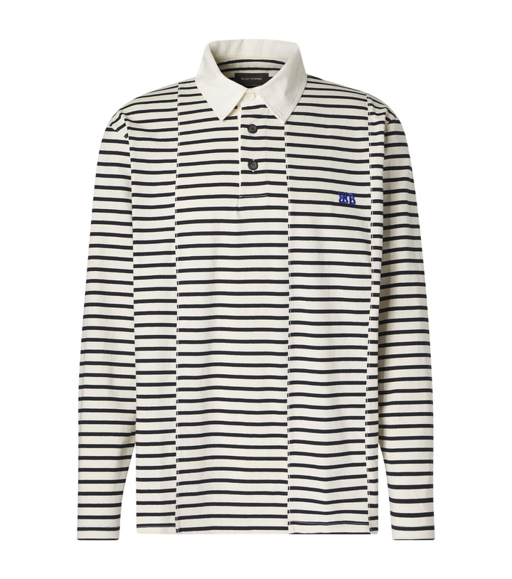 Photo: Wales Bonner City striped cotton polo shirt