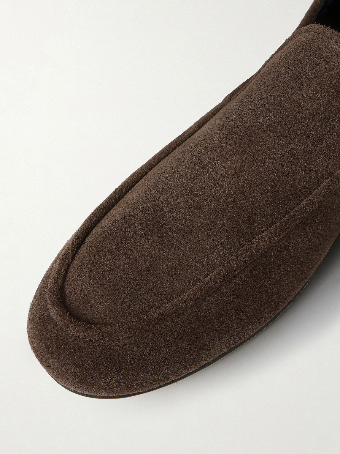 George Cleverley - Mayfair II Collapsible-Heel Suede Loafers - Brown