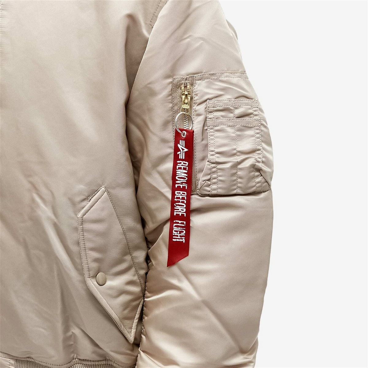 Alpha Industries Men's Classic MA-1 Jacket in Vintage Sand Alpha Industries