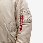 Alpha Industries Men's Classic MA-1 Jacket in Vintage Sand