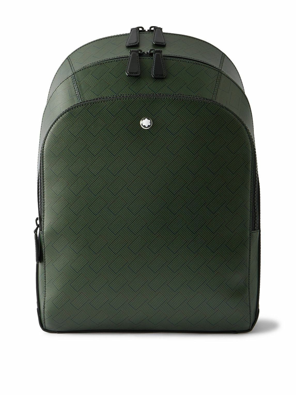 Montblanc - Blue Spirit Leather-Trimmed ECONYL Backpack Montblanc