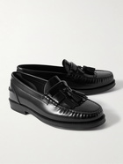 Tod's - Polished-Leather Tasselled Loafers - Black