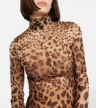 Dolce&Gabbana - x Kim leopard-print silk-blend jumpsuit