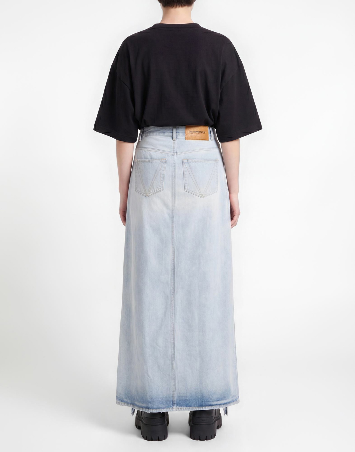 Vetements Womens Denim skirt in Blue