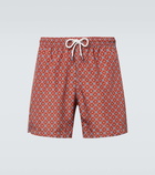 Fedeli Madeira floral swim trunks