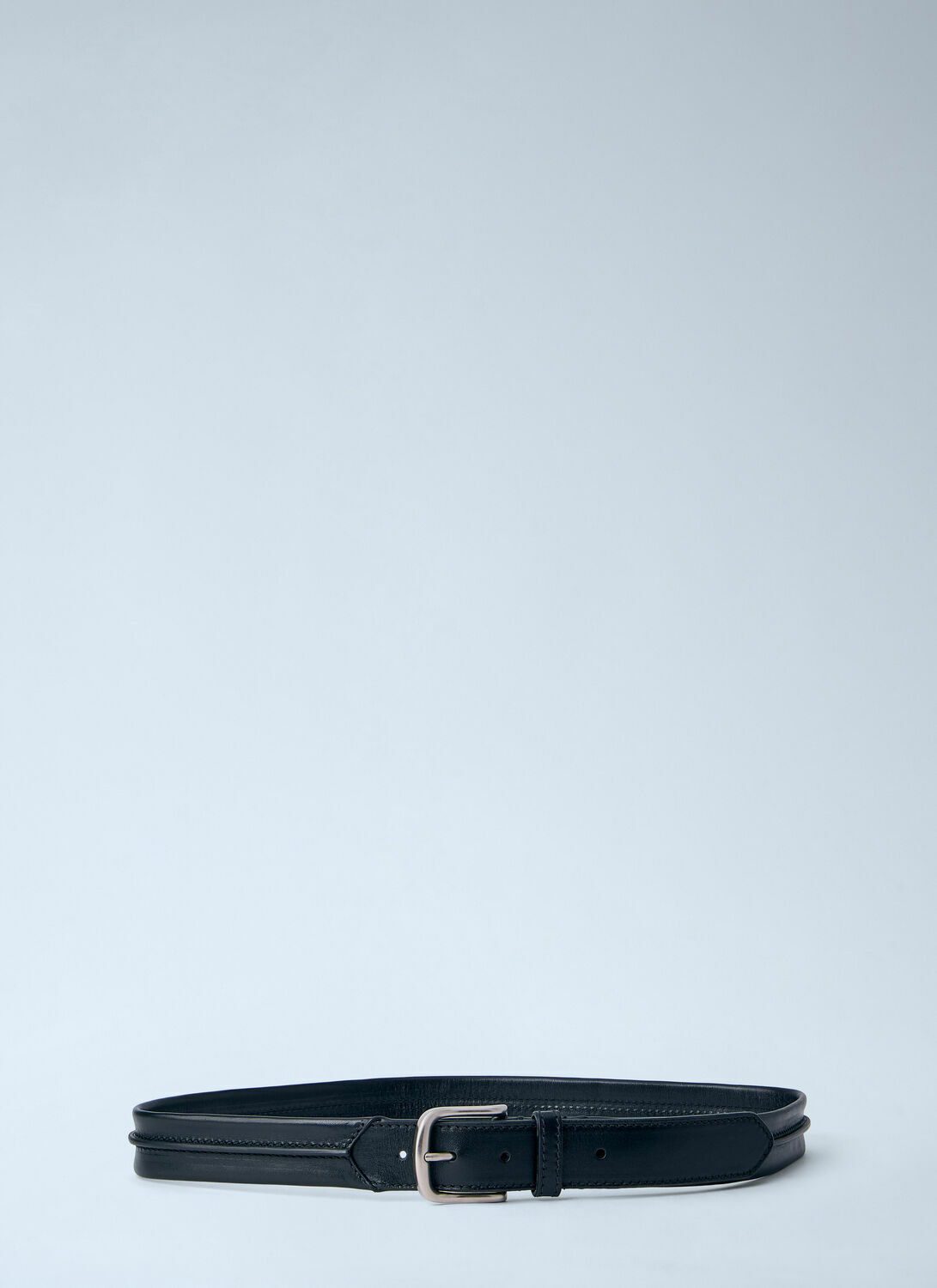 Dries Van Noten Embossead Seam Leather Belt