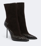 Paris Texas Lidia Queen of Hearts leather ankle boots