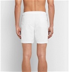 Orlebar Brown - Bulldog Mid-Length Grosgrain-Trimmed Swim Shorts - White