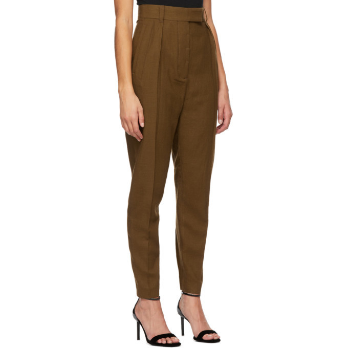 Haider Ackermann Brown Wool Meditation Trousers