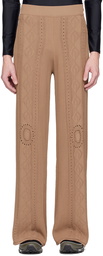 Marine Serre Beige Distressed Lounge Pants