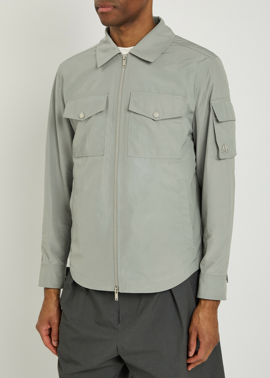Moose Knuckles Charlesbourg Shell Overshirt Grey