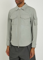 Moose Knuckles Charlesbourg Shell Overshirt Grey