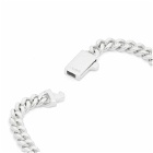 NUMBERING Men's Curb Chain Bracelet in Silver