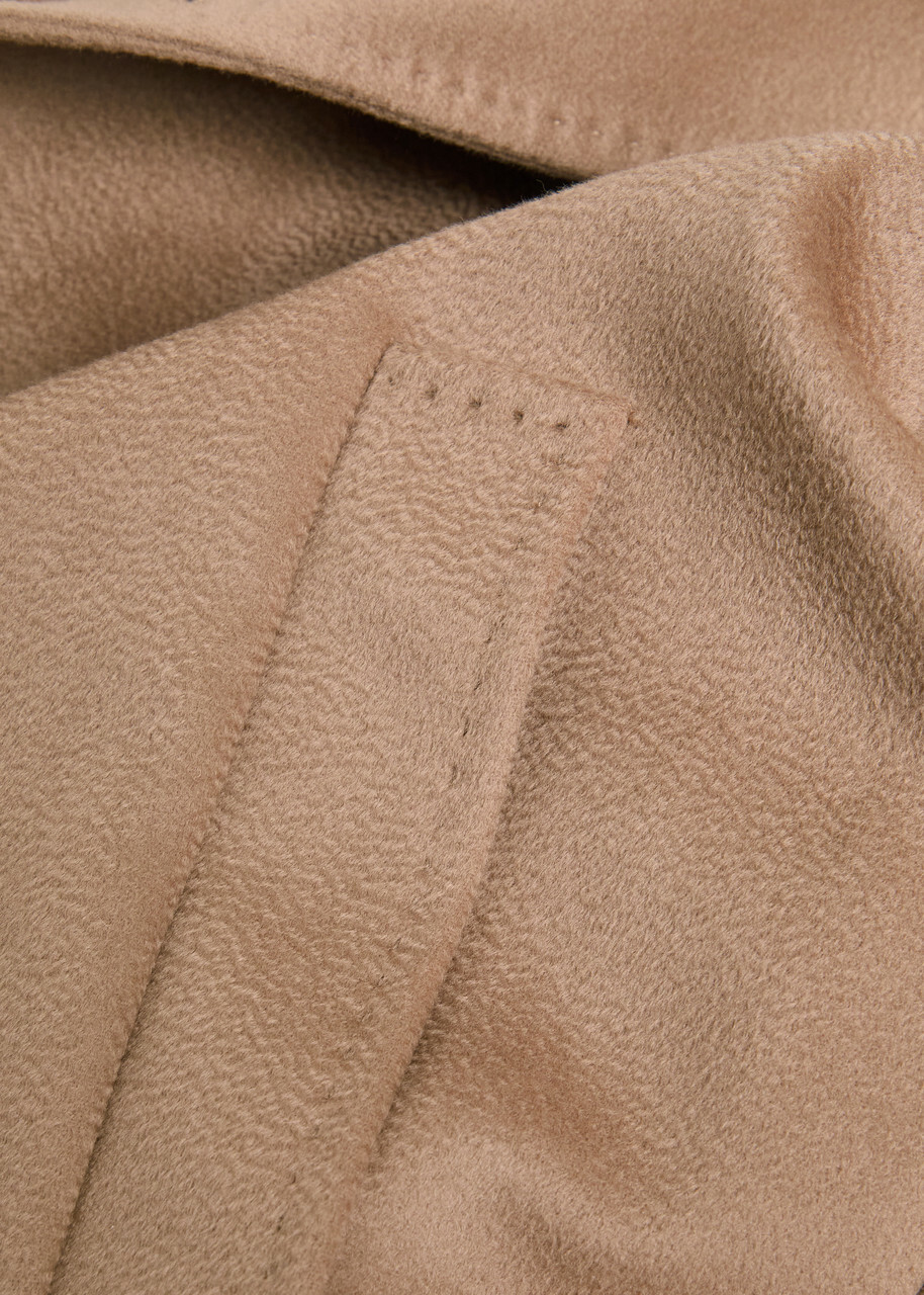 Weekend Max Mara Resina Belted Wool-blend Coat Brown