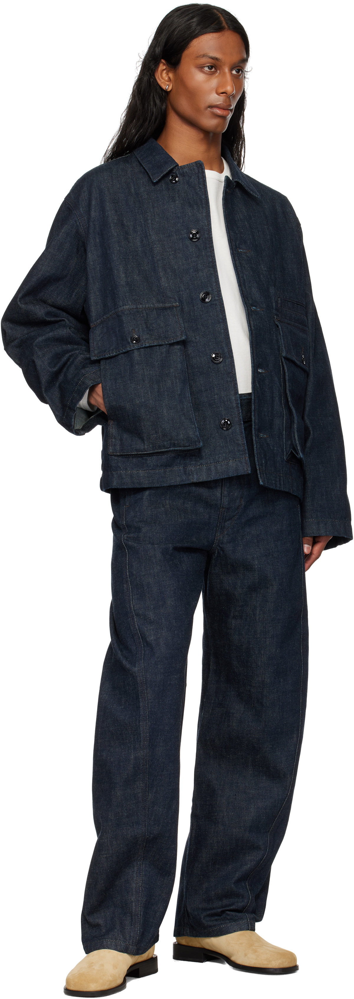 LEMAIRE Indigo Boxy Denim Jacket