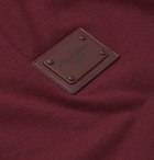 Dolce & Gabbana - Slim-Fit Logo-Appliquéd Cotton-Jersey T-Shirt - Burgundy