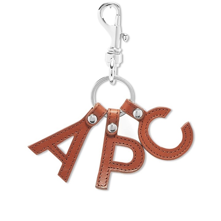 Photo: A.P.C. Letters Logo Key Ring