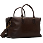 Polo Ralph Lauren Brown Pebbled Leather Duffle Bag