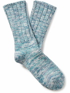 Falke - Brooklyn Organic Cotton-Blend Socks - Blue