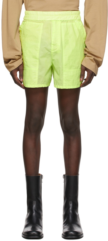 Photo: Dries Van Noten Yellow Water-Resistant Shorts