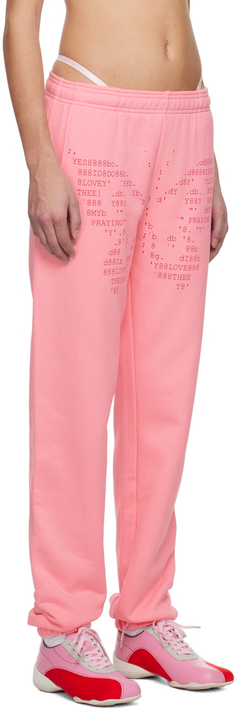 Praying Pink Butterfly Lounge Pants